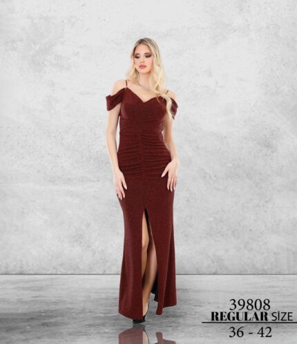 Bordo 39808 Normal Maxi Sıfır Kol Askılı Metalik